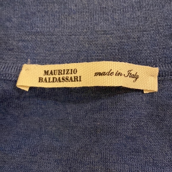 MAURIZIO BALDASSARI Knitted Virgin Wool Collared Sweater - Picture 4 of 7